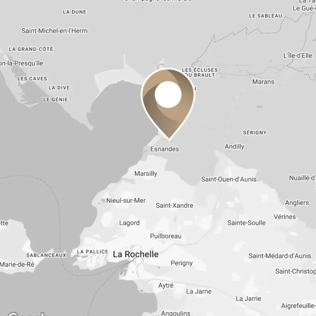 Carte localisation Cabinet Dentaire Esnandes près de La Rochelle